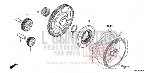 FRIZIONE DI AVVIAMENTO NC750XDK di 2019